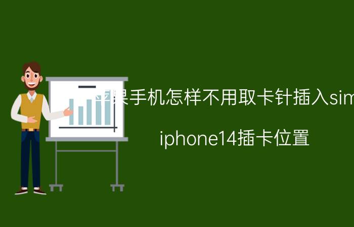 苹果手机怎样不用取卡针插入sim卡 iphone14插卡位置？